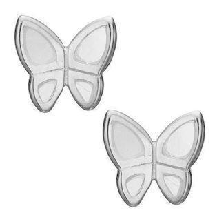 Christina Collect 925 sterling sølv Mop butterflies små sommerfugle med hvid emalje, model 671-S14